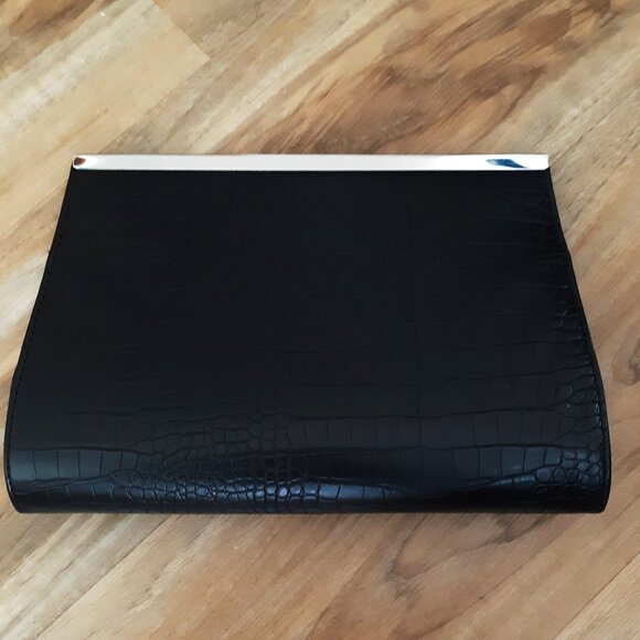 Christian Lacroix Croc Embossed Sasha Clutch Shoulder Bag - Picture 4 of 11